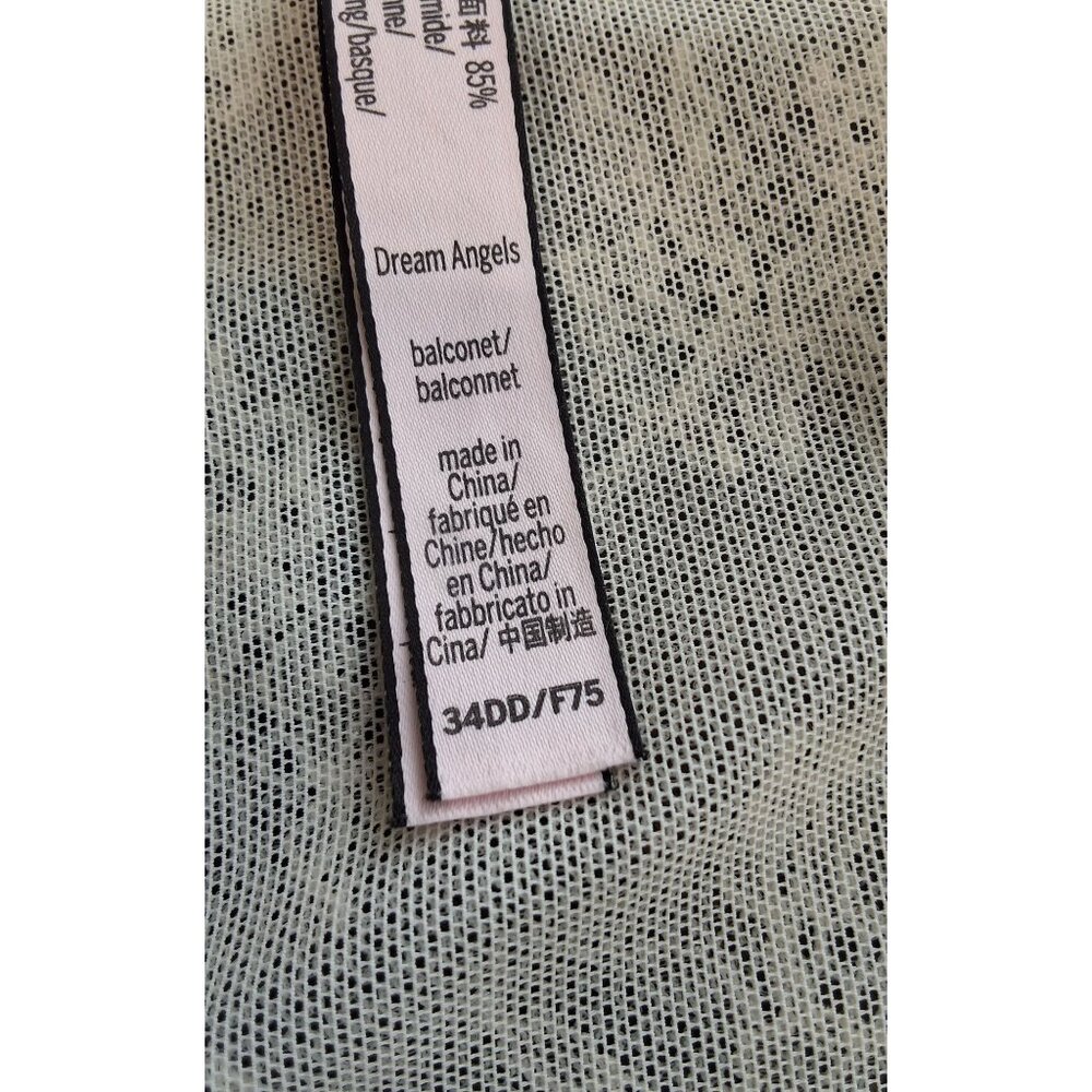 Victorias‎ Secret Dream Angels Long-Line Bralette 34DD White Lace Overlay - Picture 8 of 8